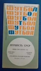 Динамо Киев - Нефтчи Баку 20-10-1972 Дублирующие составы.
