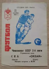 СКА Одесса - Океан Керчь 23-09-1985