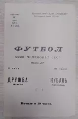 Кубань Краснодар - Дружба Майкоп 11-07-1971