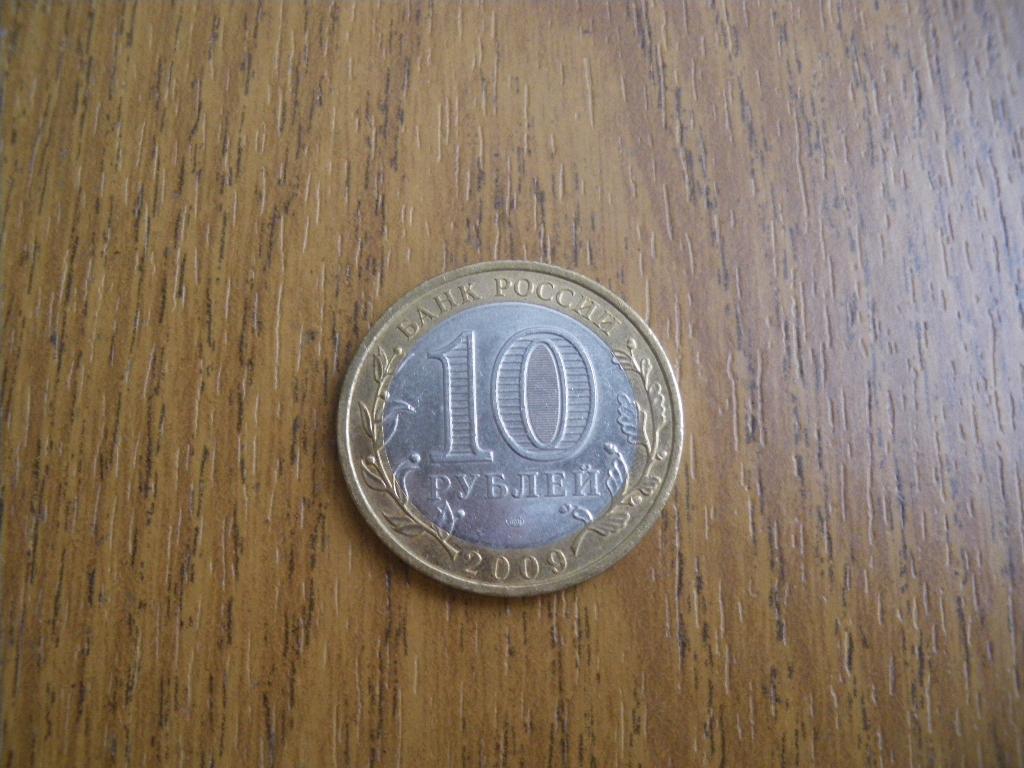 10 рублей Еврейская автономная область 2009 спмд 1 1