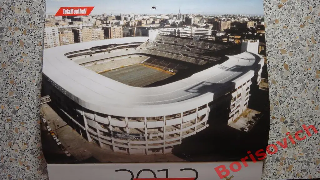 Календарь настенный Totalfootball 2012 Все арены финалов ЧЕ 1960 - 2012 2