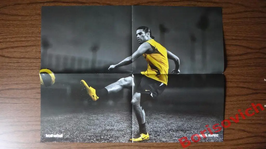 Постер Плакат из журнала Totalfootball Флоран Малуда / Рафаэль Маркес 1