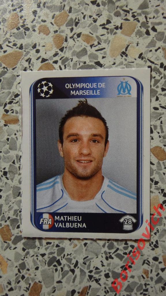 Лига Чемпионов 2010 - 2011 Mathieu Valbuena Olympique de Marseille N 374