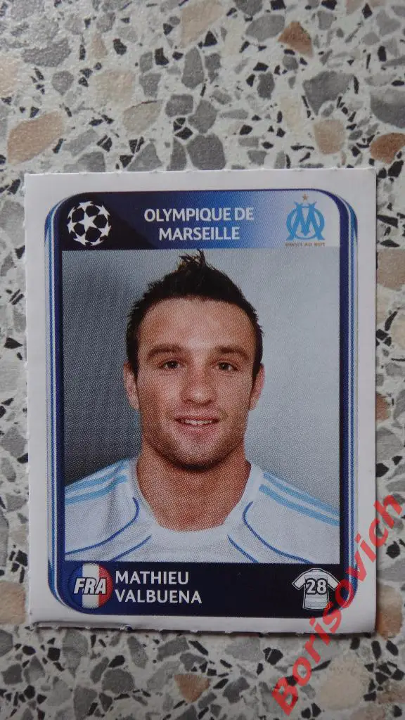 Лига Чемпионов 2010 - 2011 Mathieu Valbuena Olympique de Marseille N 374