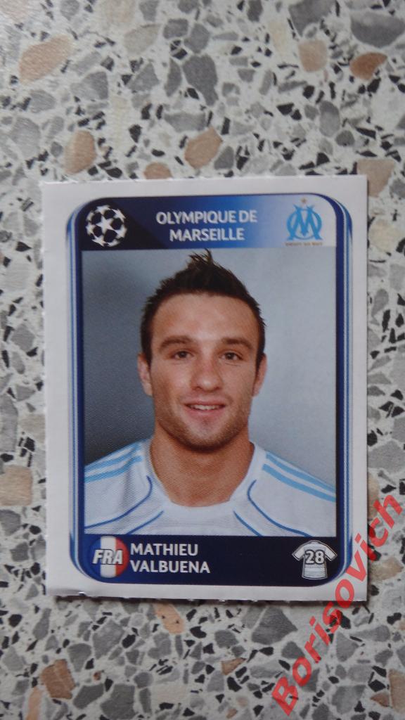 Лига Чемпионов 2010 - 2011 Mathieu Valbuena Olympique de Marseille N 374