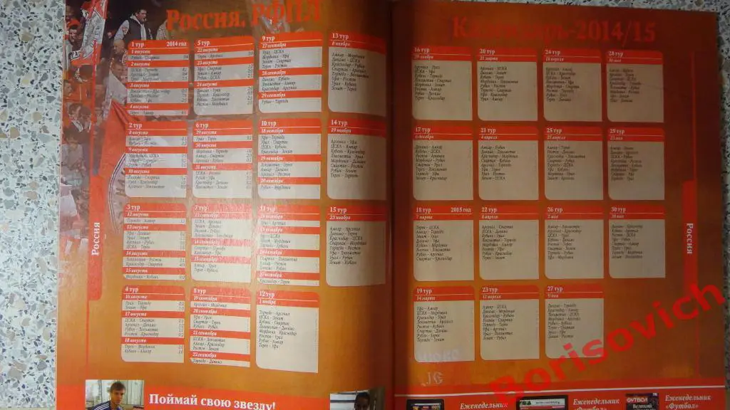 Еженедельник Футбол Спецвыпуск N11-12 2014 Еврочемпионаты 2014/2015 Еврокубки 2