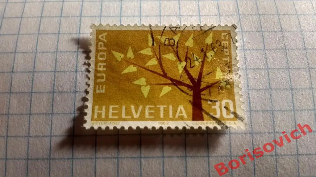 По 1 рублю! Марки в ассортименте Швейцария 8