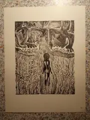 Графика Стасис Красаускас 1970 г Тираж 15 000 экз N 18