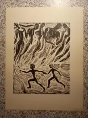 Графика Стасис Красаускас 1970 г Тираж 15 000 экз N 19