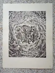 Графика Стасис Красаускас 1970 г Тираж 15 000 экз N 26