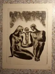 Графика Стасис Красаускас 1970 г Тираж 15 000 экз N 33