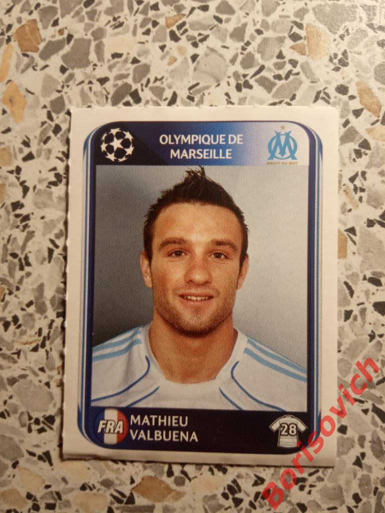 Лига Чемпионов 2010 - 2011 Mathieu Valbuena Olympique de Marseille N 374. 7