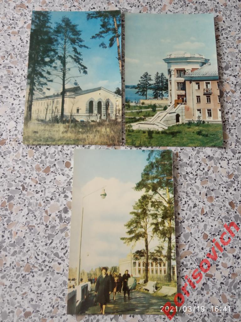 Набор открыток Курорт Усть - Качка 1971 г комплект из 6 штук 2