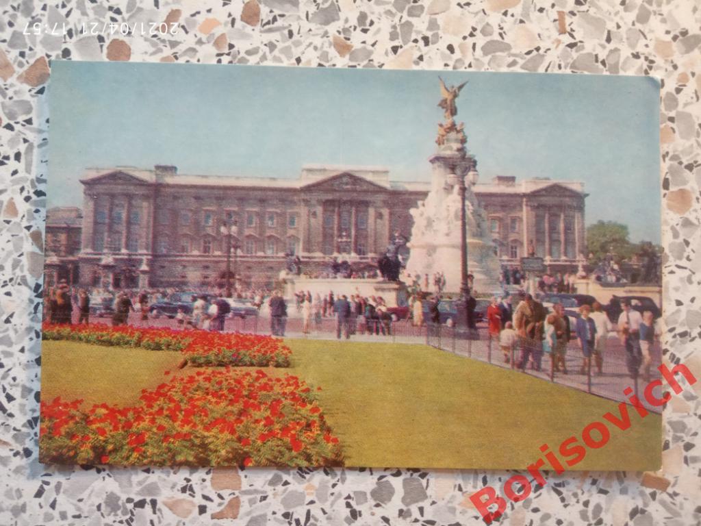 Открытка Лондон Букингемский дворец 1968 г