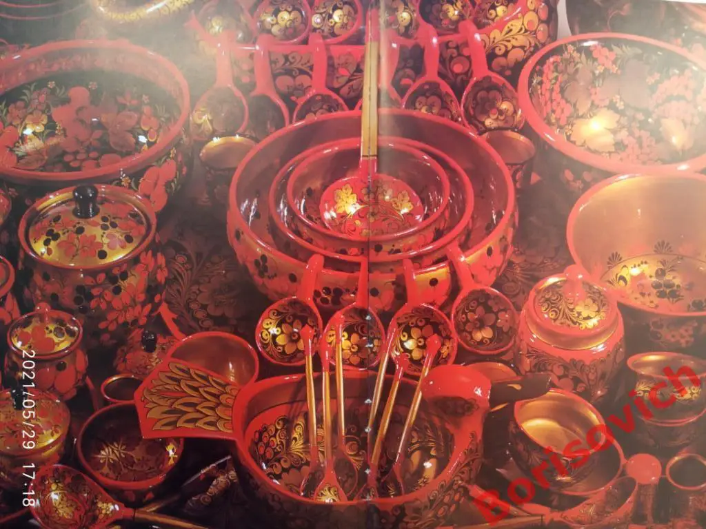 РЕДКОСТЬ! Фотоальбом ХОХЛОМА 1980 г 160 страниц 6