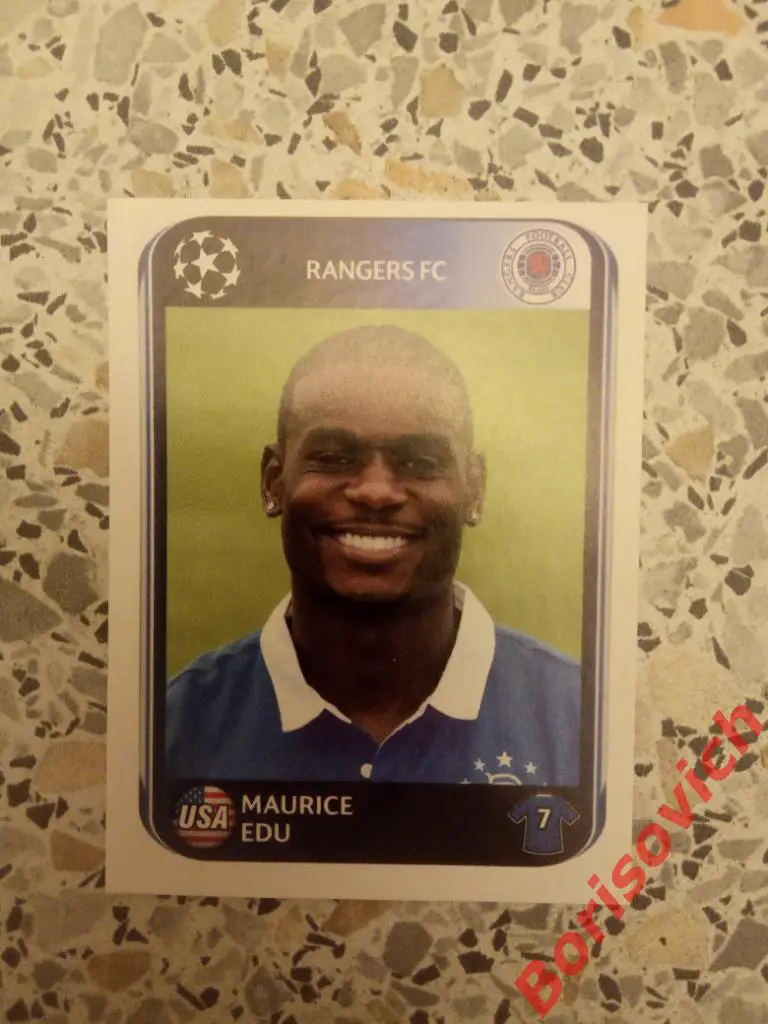Лига Чемпионов 2010 - 2011 Maurice Edu Rangers FC N 184