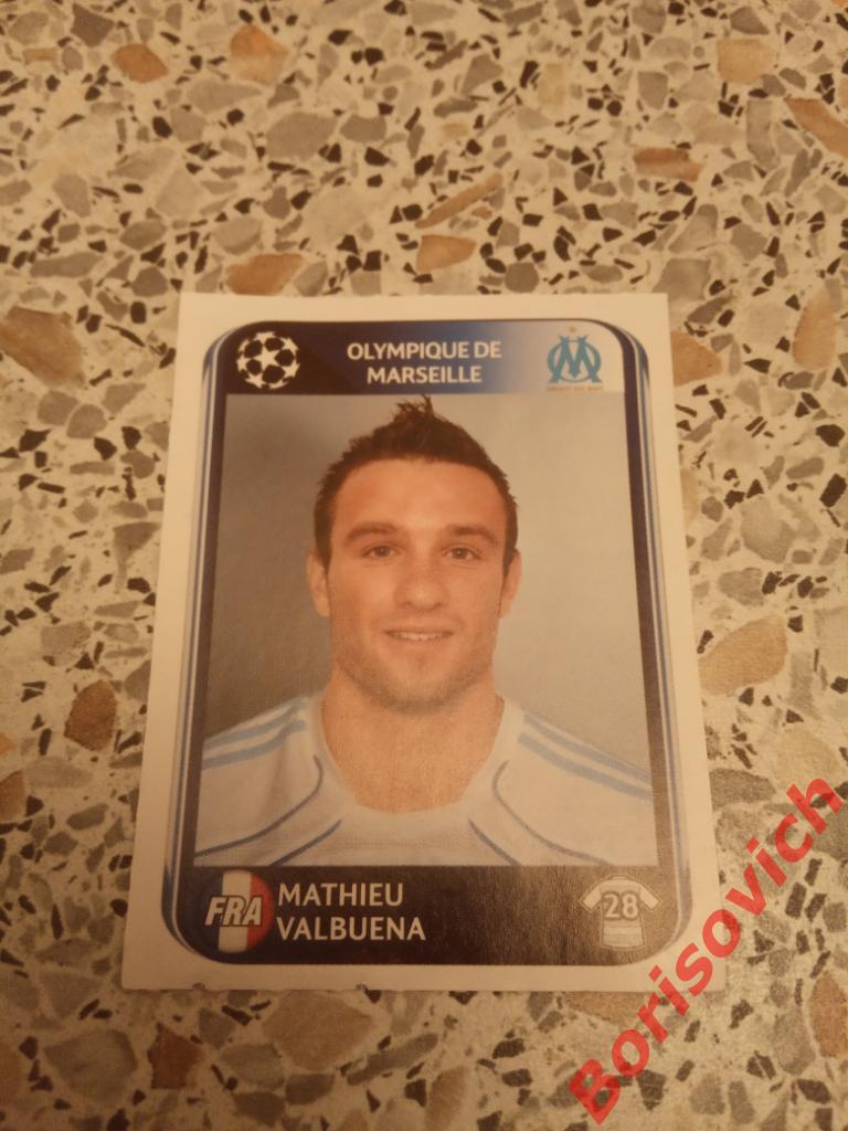 Лига Чемпионов 2010 - 2011 Mathieu Valbuena Olympique de Marseille N 374. 8