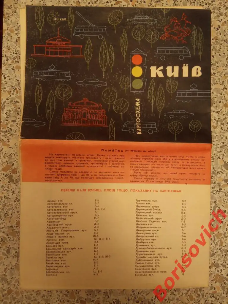 КИЕВ Картосхема 1965