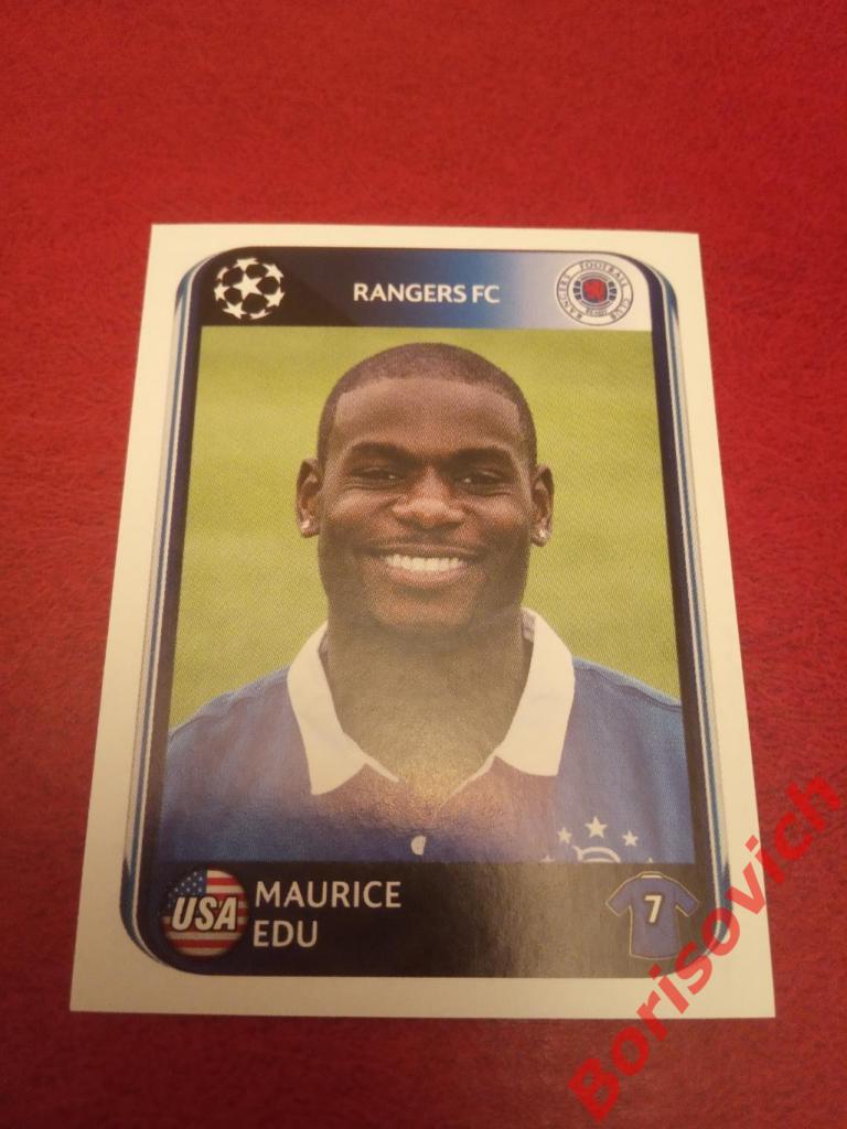 Лига Чемпионов 2010 - 2011 Maurice Edu Rangers FC N 184