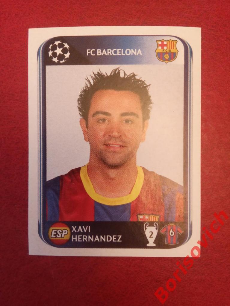 Лига Чемпионов 2010 - 2011 Xavi Hernandez FC Barcelona N 219