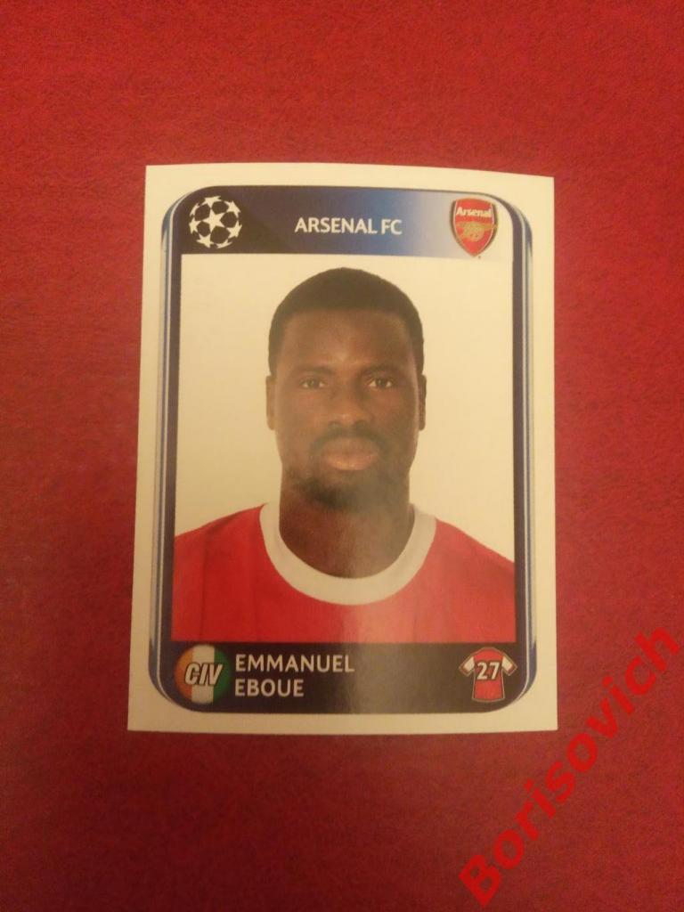 Лига Чемпионов 2010 - 2011 Emmanuel Eboue Arsenal FC N 489