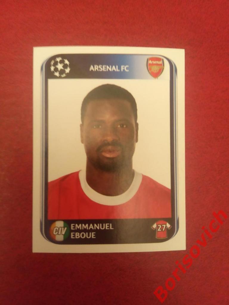 Лига Чемпионов 2010 - 2011 Emmanuel Eboue Arsenal FC N 489
