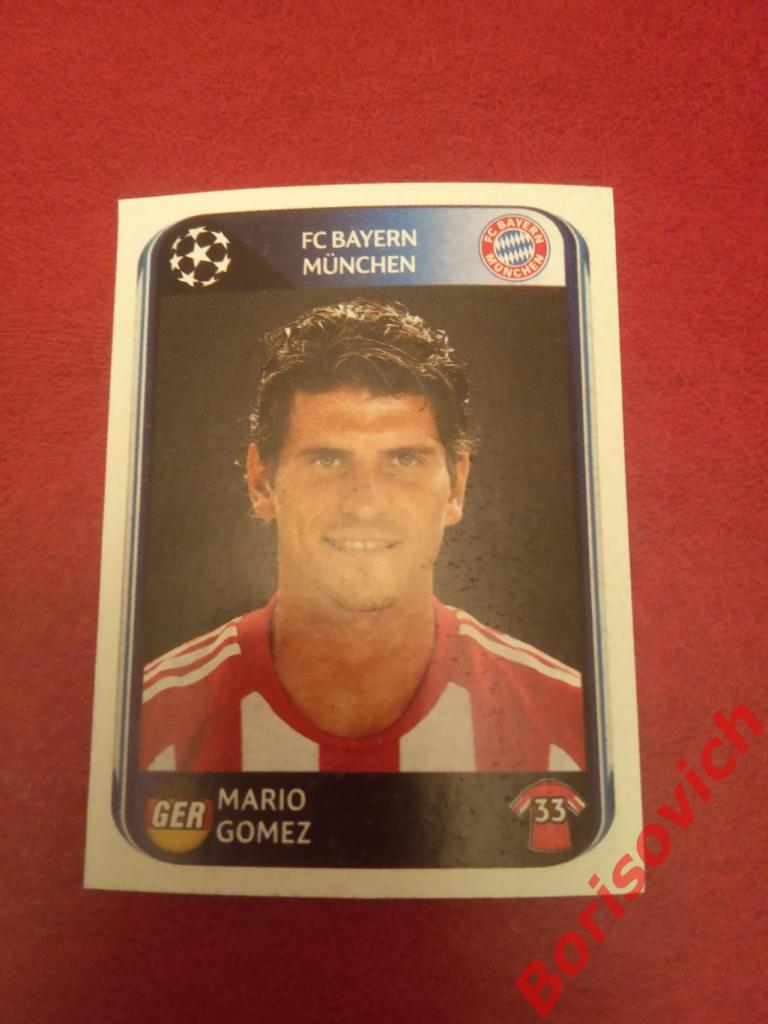 Лига Чемпионов 2010 - 2011 Mario Gomez FC Bayern Munchen N 293