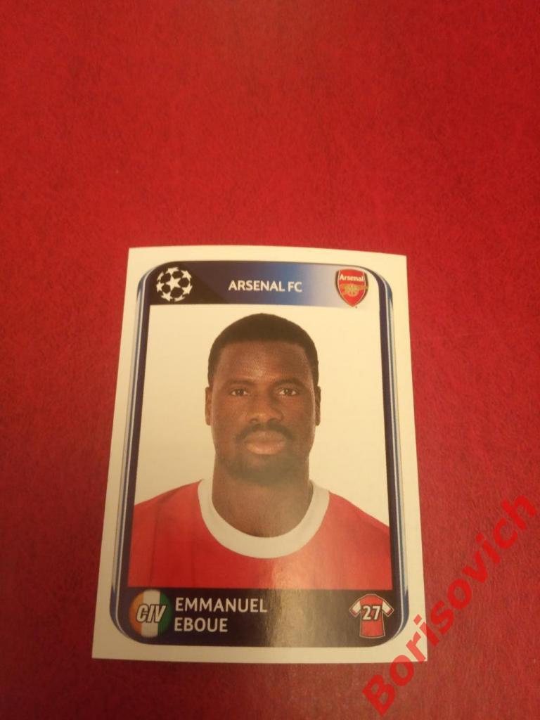 Лига Чемпионов 2010 / 2011 Emmanuel Eboue Arsenal FC N 489