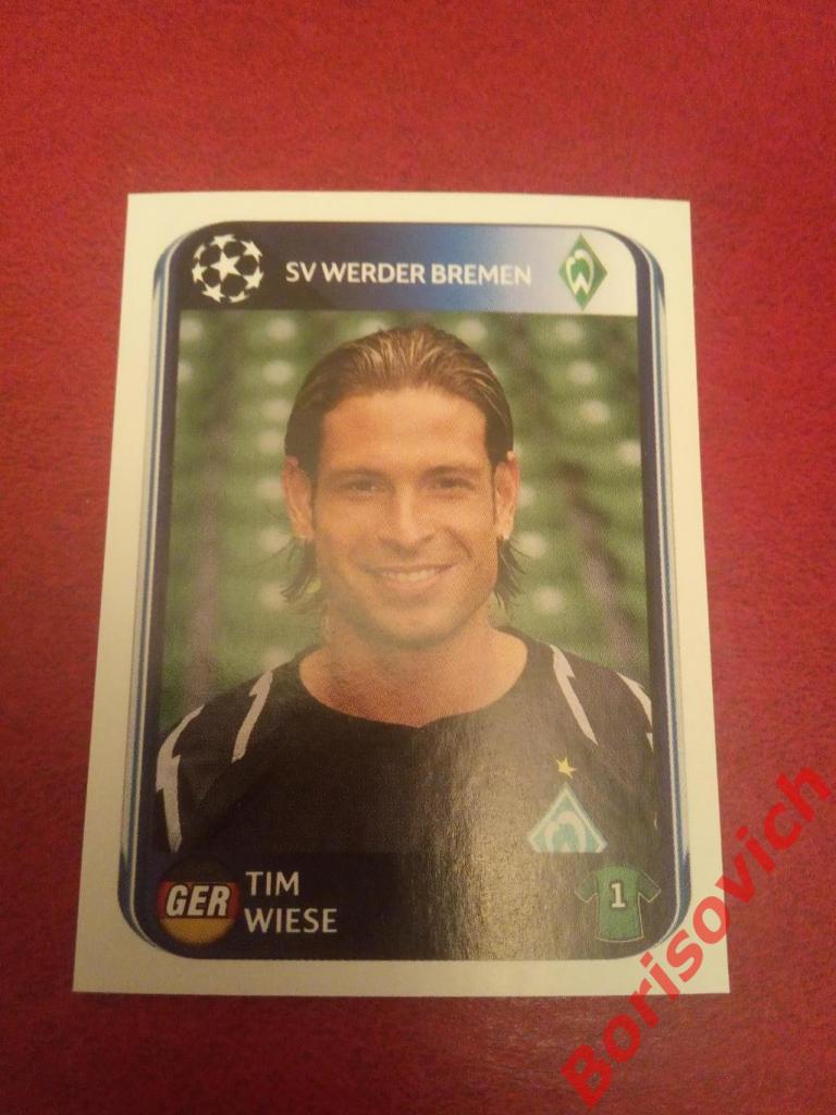 Лига Чемпионов 2010 - 2011 Tim Wiese SV Werder Bremen N 23