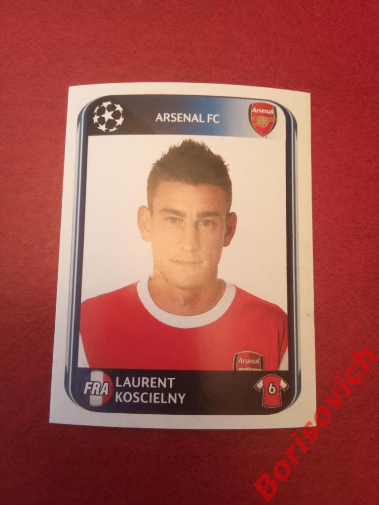 Лига Чемпионов 2010 / 2011 Laurent Koscielny Arsenal FC N 486