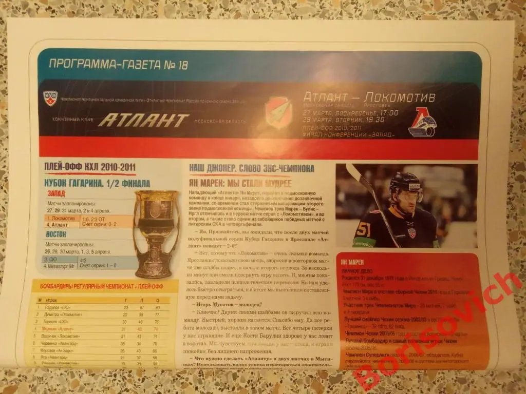 Атлант Московская область - Локомотив Ярославль 27,29.03.2011. 5