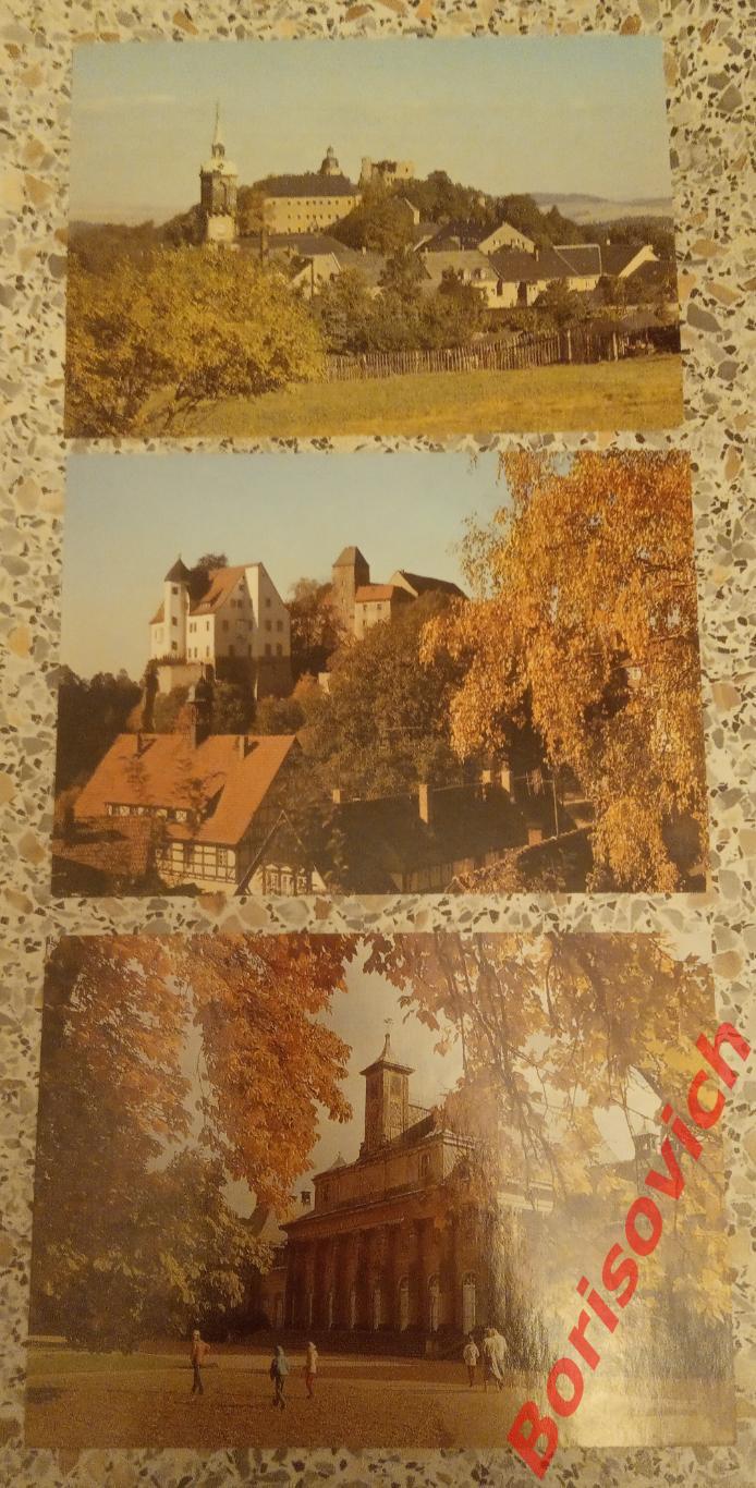 Набор открыток из 10 штук Знаменитые места Саксония Германия 1