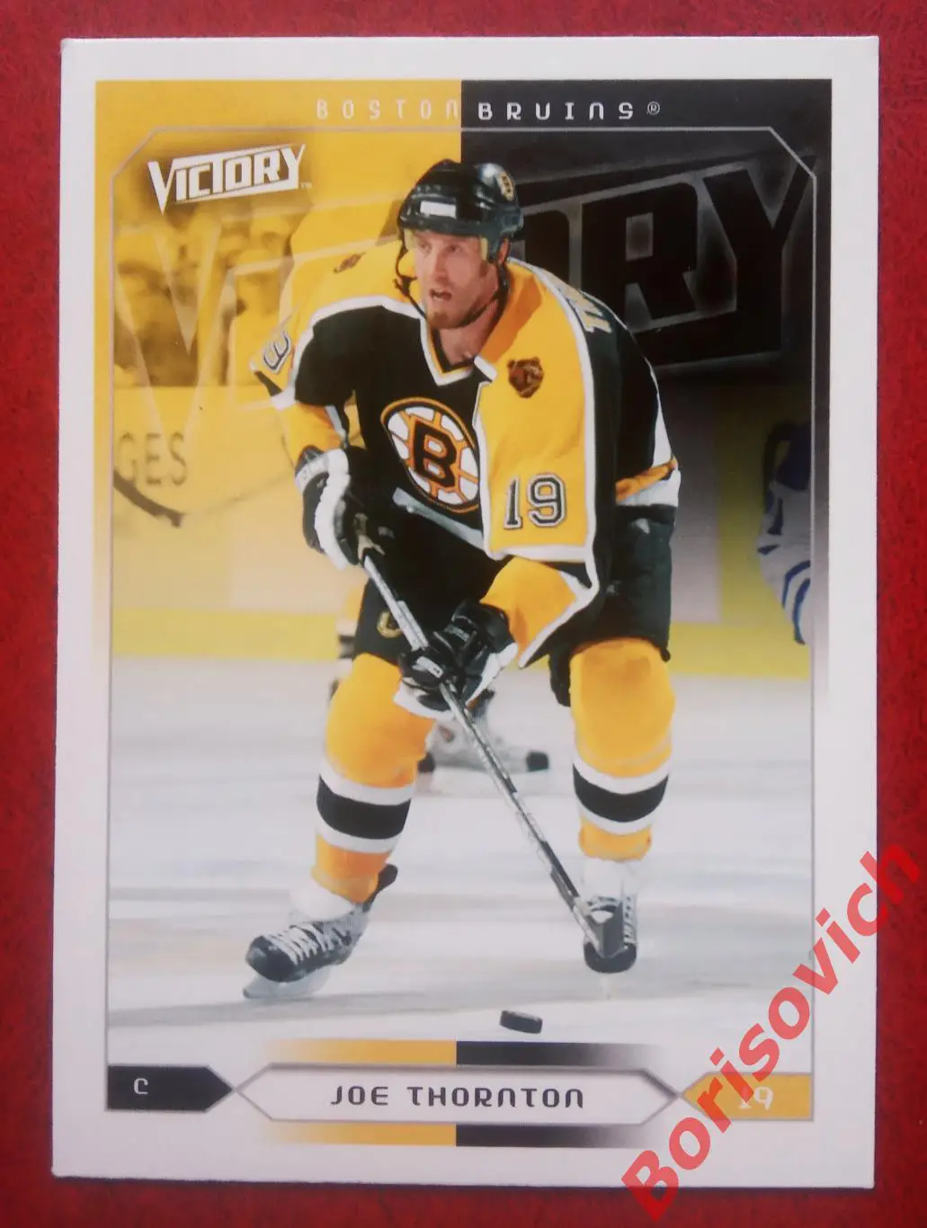 Карточка НХЛ / NHL Джо Торнтон / Joe Thornton Бостон Брюинз N 19