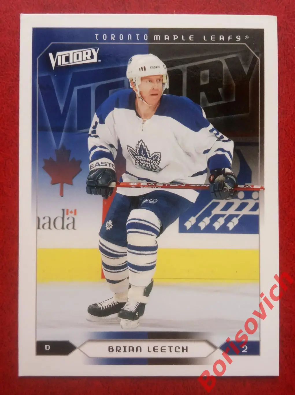 Карточка НХЛ / NHL Брайан Лич / Brian Leetch Торонто Мэйпл Лифс N 187