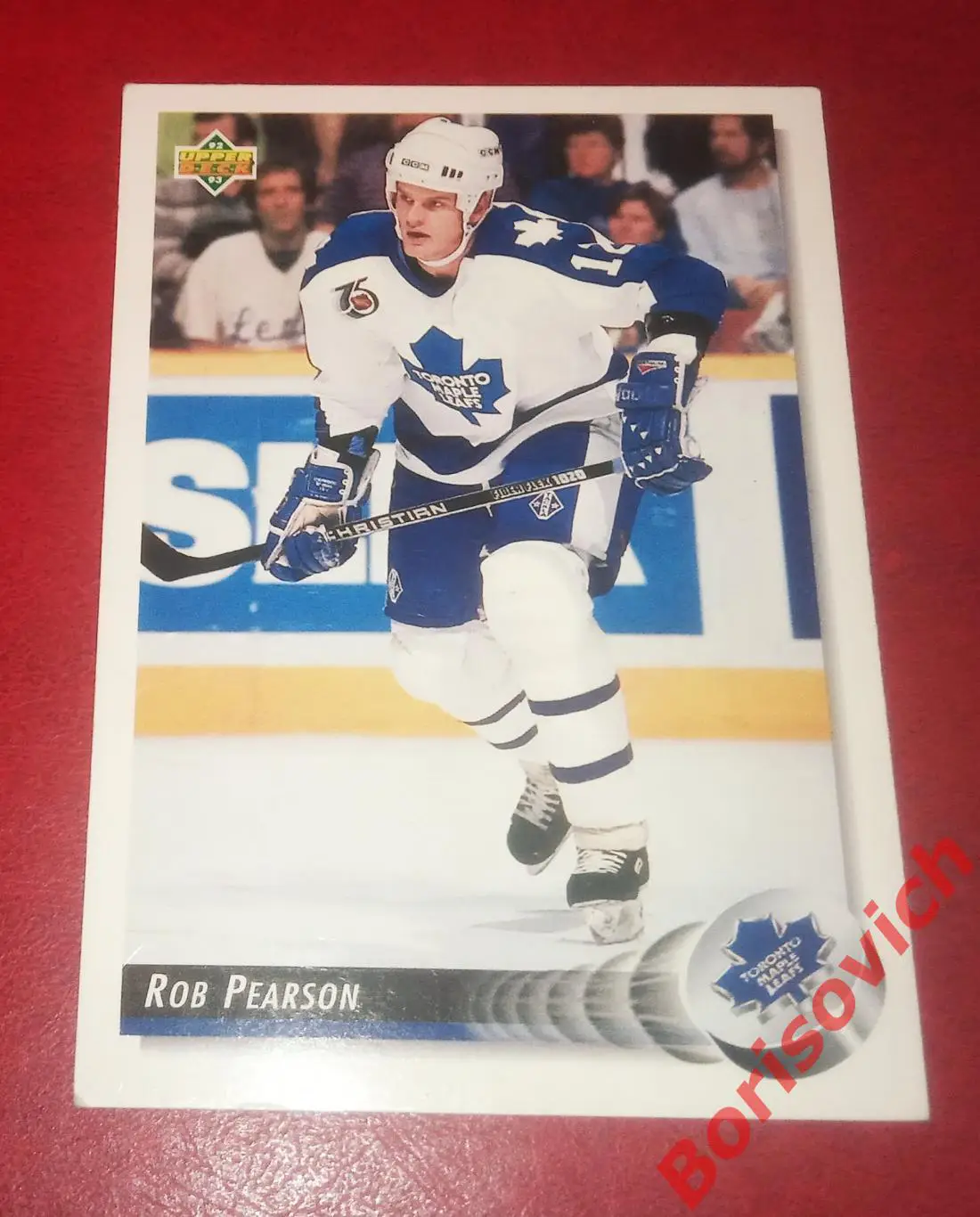 Карточка НХЛ / NHL Роб Пирсон / Rob Pearson Торонто Мэйпл Лифс N 318