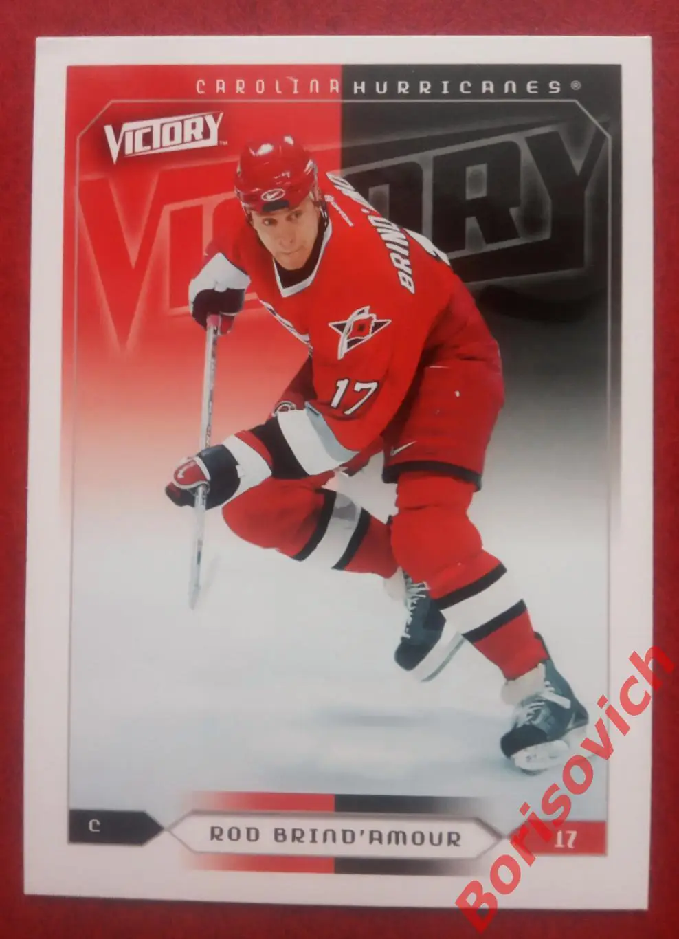 Карточка НХЛ / NHL Род Бриндамор / Rod Brindamour Каролина Харрикейнз N 35