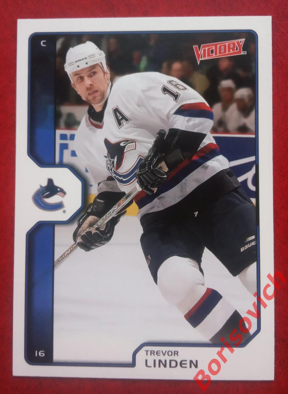 Карточка НХЛ / NHL Тревор Линден / Trevor Linden Ванкувер Кэнакс N 207