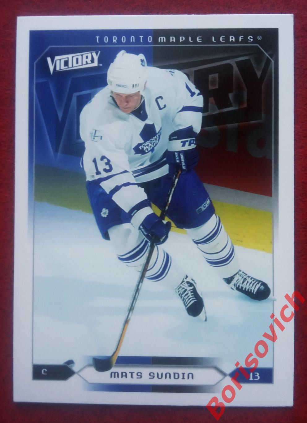 Карточка НХЛ / NHL Матс Сундин / Mats Sundin Торонто Мэйпл Лифс N 181