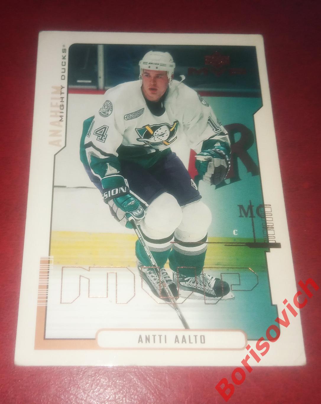 Карточка НХЛ / NHL Антти Аалто / Antti Aalto Анахайм Майти Дакс N 1