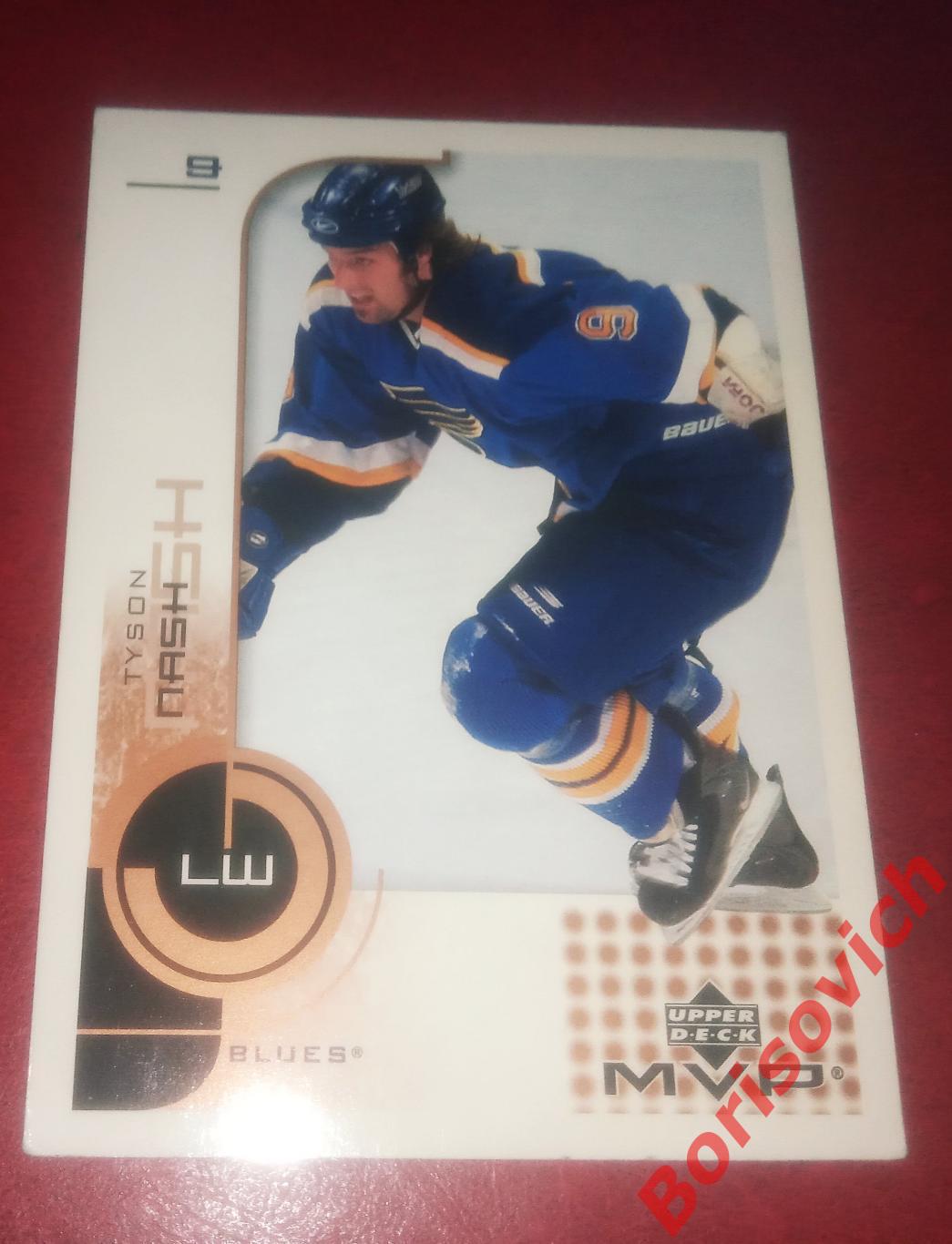 Карточка НХЛ / NHL Тайсон Нэш / Tyson Nash Сент Луис Блюз N 164