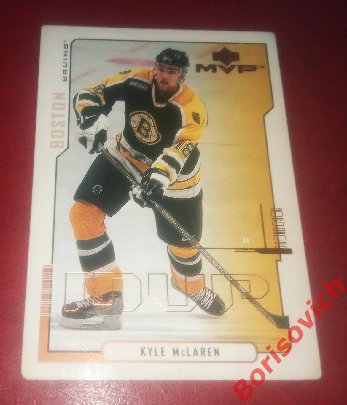 Карточка НХЛ / NHL Кайли Макларен / Kyle Mclaren Бостон Брюинз N 18