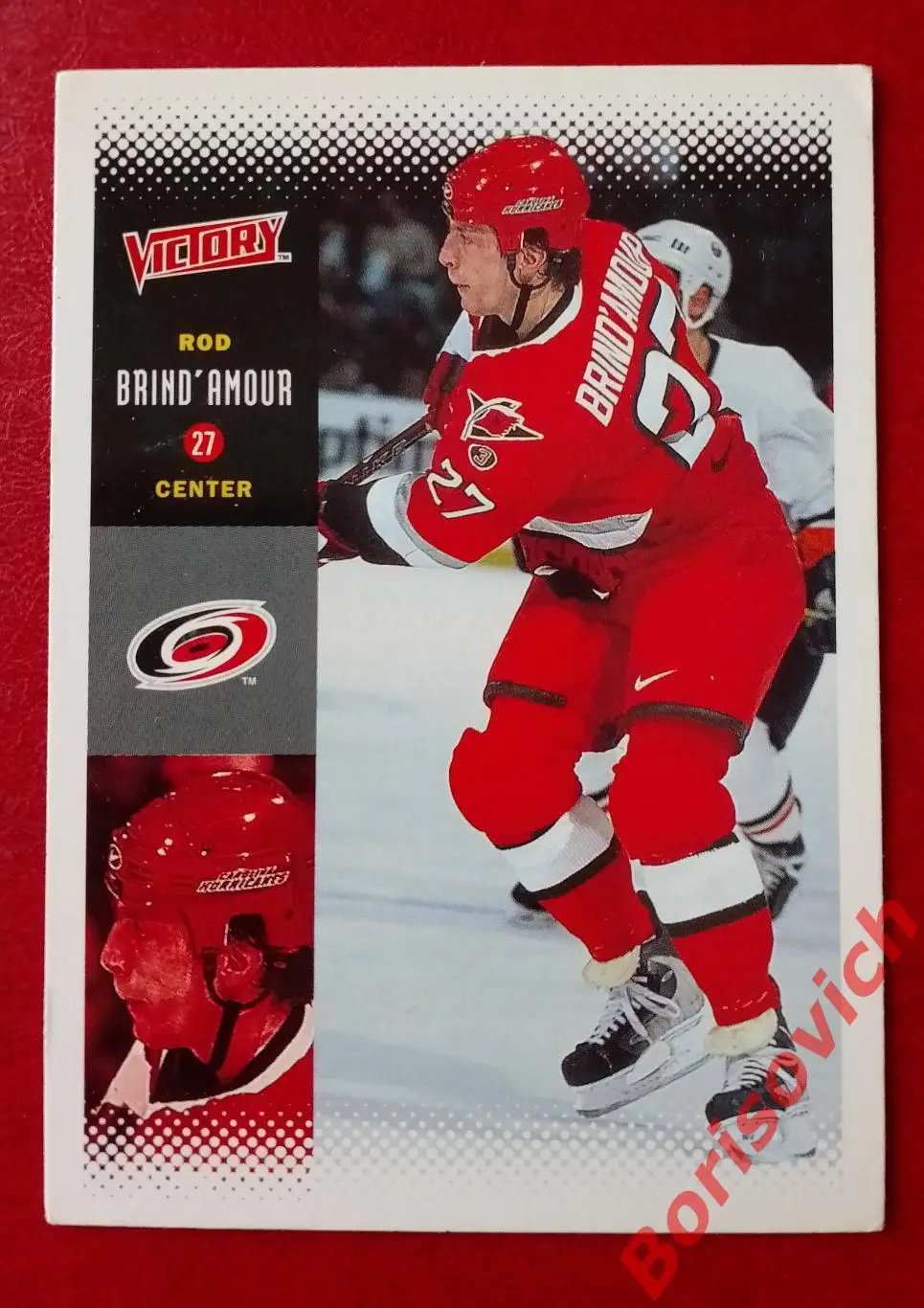 Карточка НХЛ / NHL Род Бриндамор / Rod Brindamour Королина Харрикейнз N 45