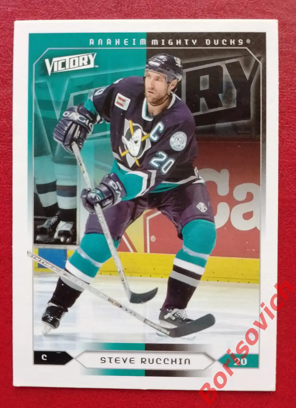 Карточка НХЛ / NHL Стив Руччин / Steve Rucchin Анахайм Майти Дакс N 6