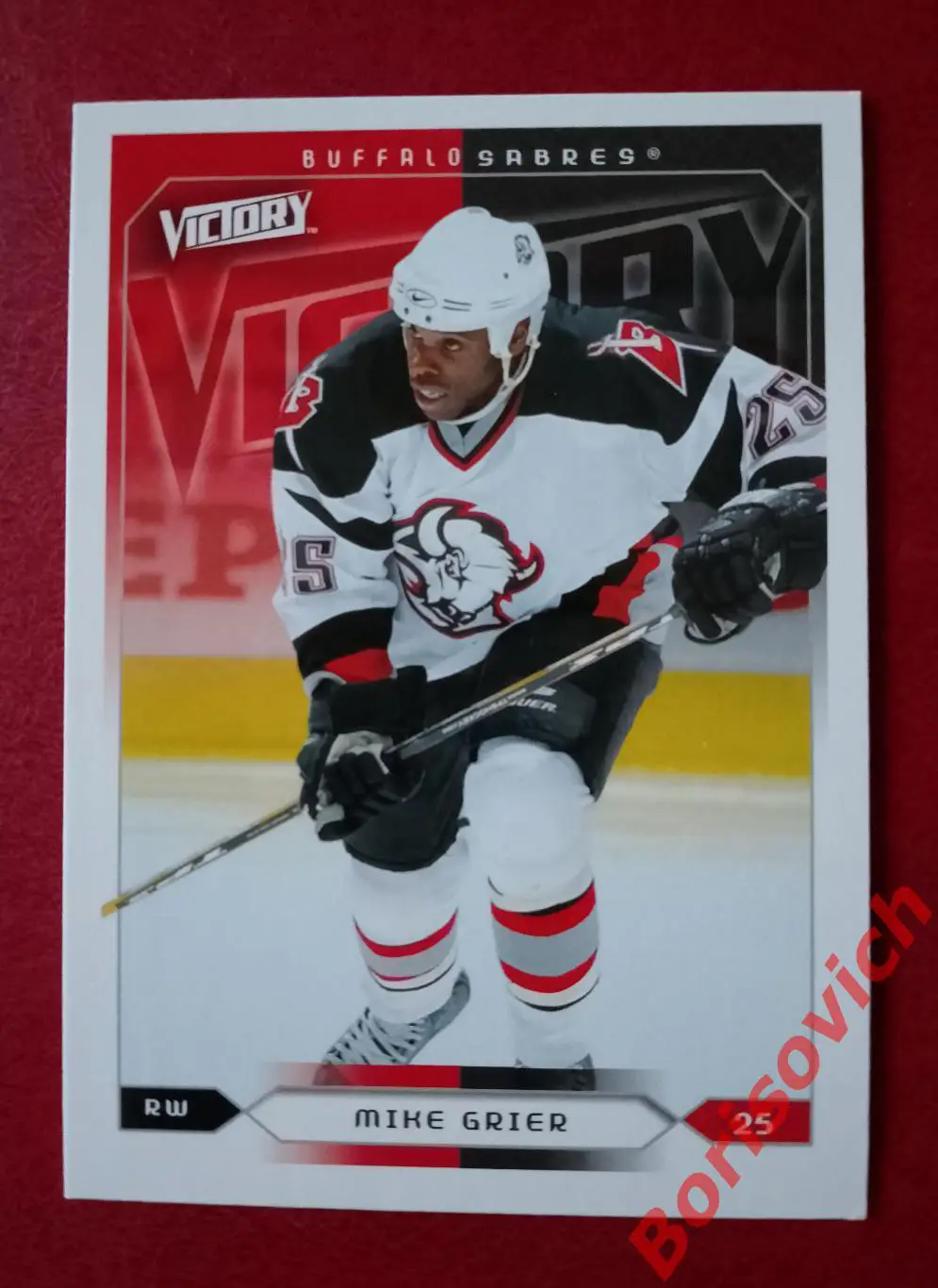 Карточка НХЛ / NHL Майк Грир / Баффало Сейбрз N 26