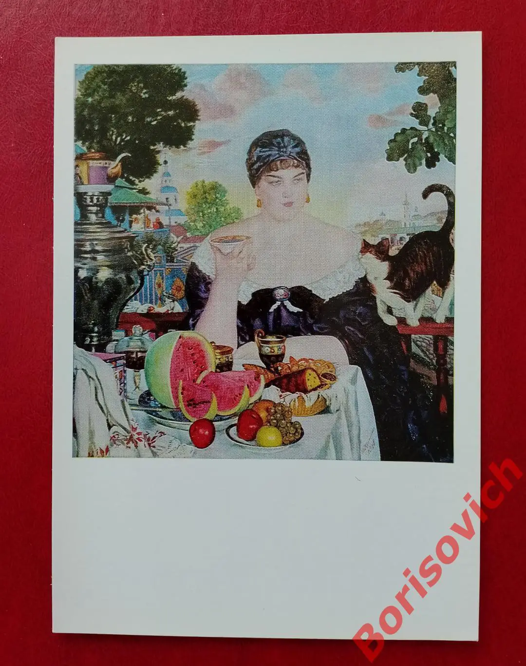 Б. М. Кустодиев Купчиха за чаем Государственный Русский музей