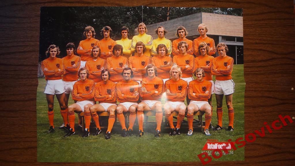 Постер Плакат из журнала Totalfootball Нидерланды 1974 / Робин ван Перси Арсенал