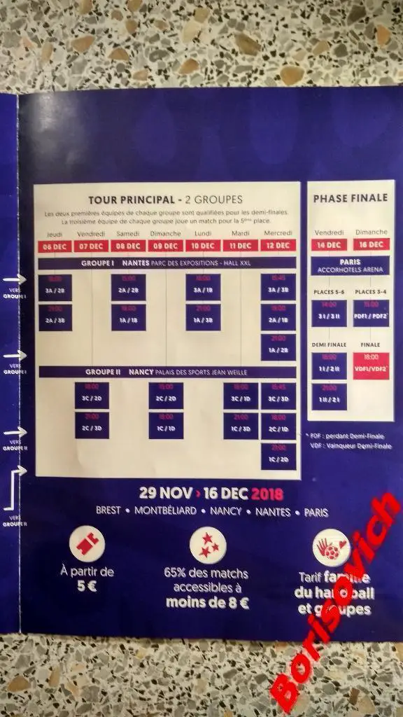 Гандбол Чемпионат Европы 29.11-16.12.2018 Финал Франция - Россия ОБМЕН 2