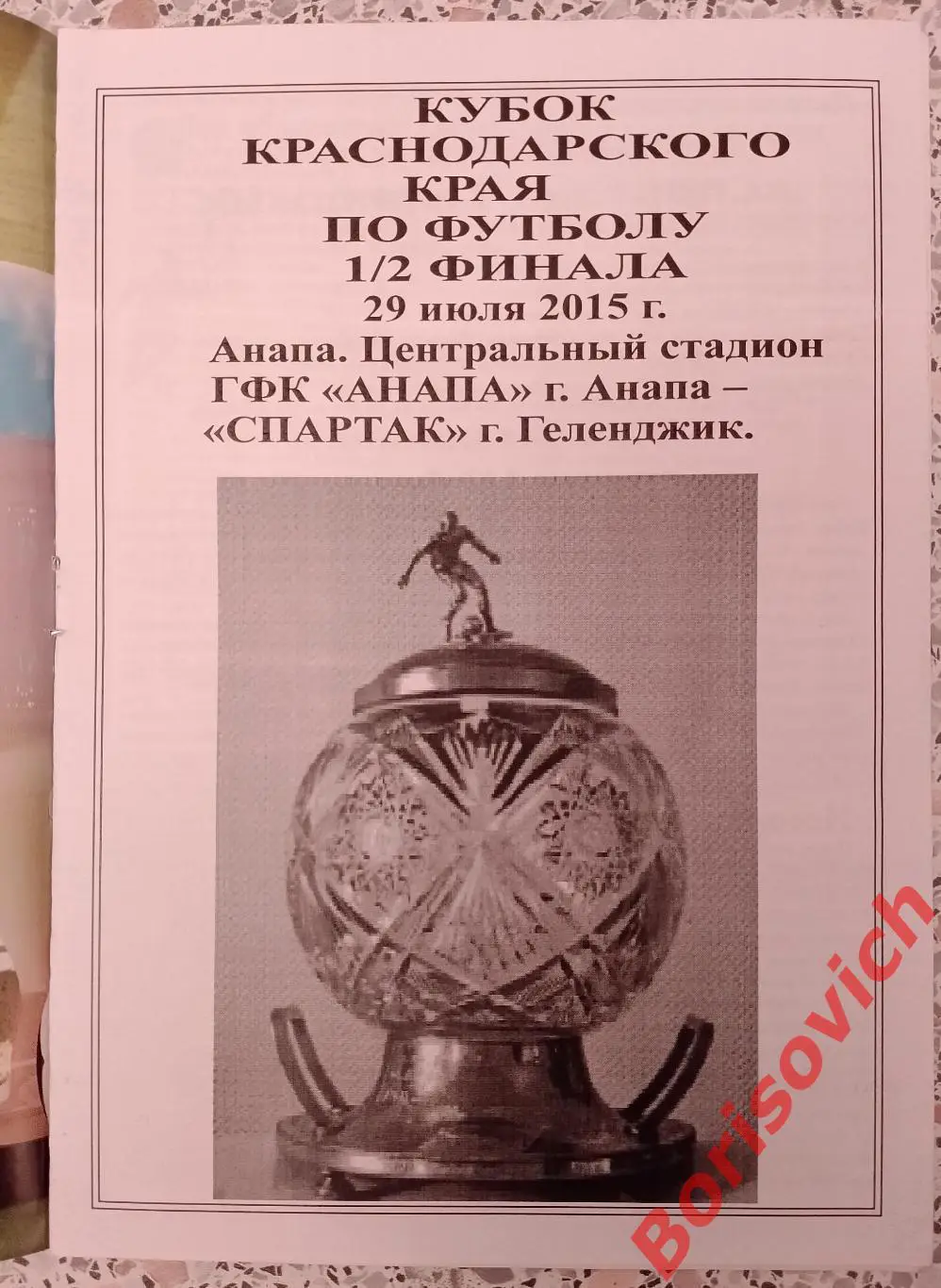 Анапа Анапа - Спартак Геленджик 29-07-2015 Кубок Краснодарского края 1/2 финала 1