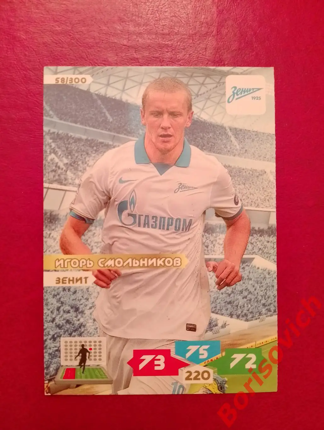 Футбол. Карточка Игорь Смольников Зенит Санкт-Петербург, Локомотив, Торпедо РФПЛ