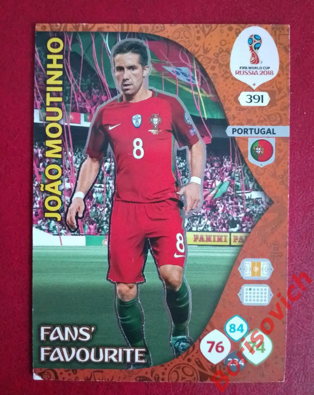 Карточка JOAO MOUTINHO Португалия FIFA World Cup RUSSIA 2018 Adrenaline XL